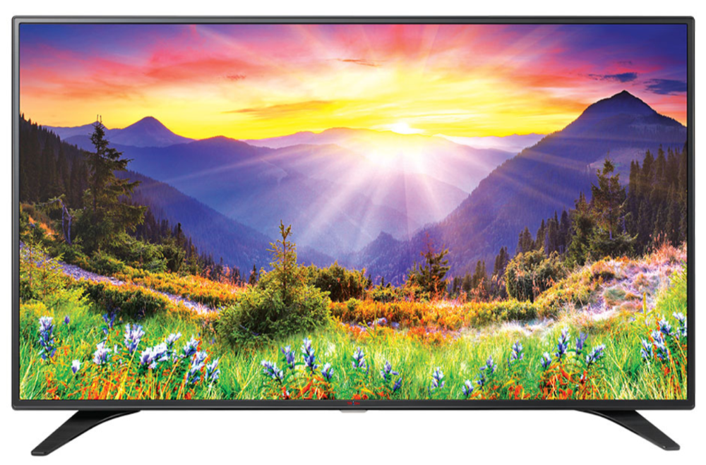 Satisfied customers giving feedback on TV service